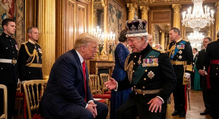 Impactante Encuentro: Rey Carlos III y Trump Frente a Frente